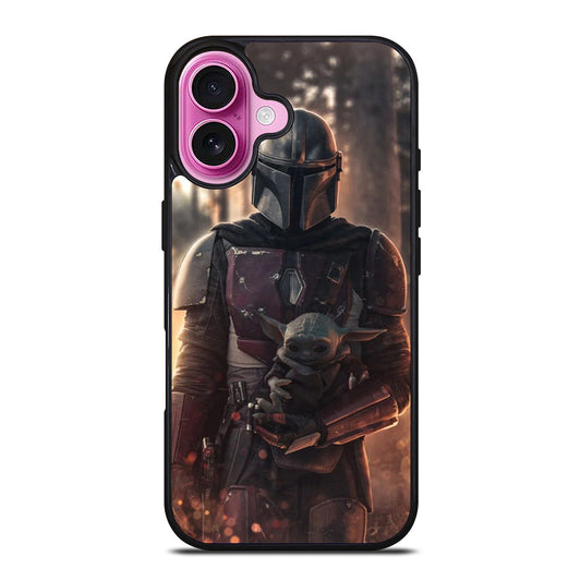 THE MANDALORIAN AND BABY YODA iPhone 16 Plus Case Cover
