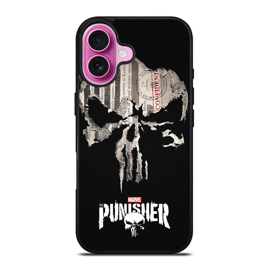 THE PUNISHER MARVEL SKULL LOGO 1 iPhone 16 Plus Case Cover