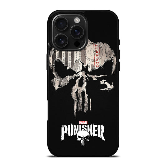 THE PUNISHER MARVEL SKULL LOGO 1 iPhone 16 Pro Max Case Cover