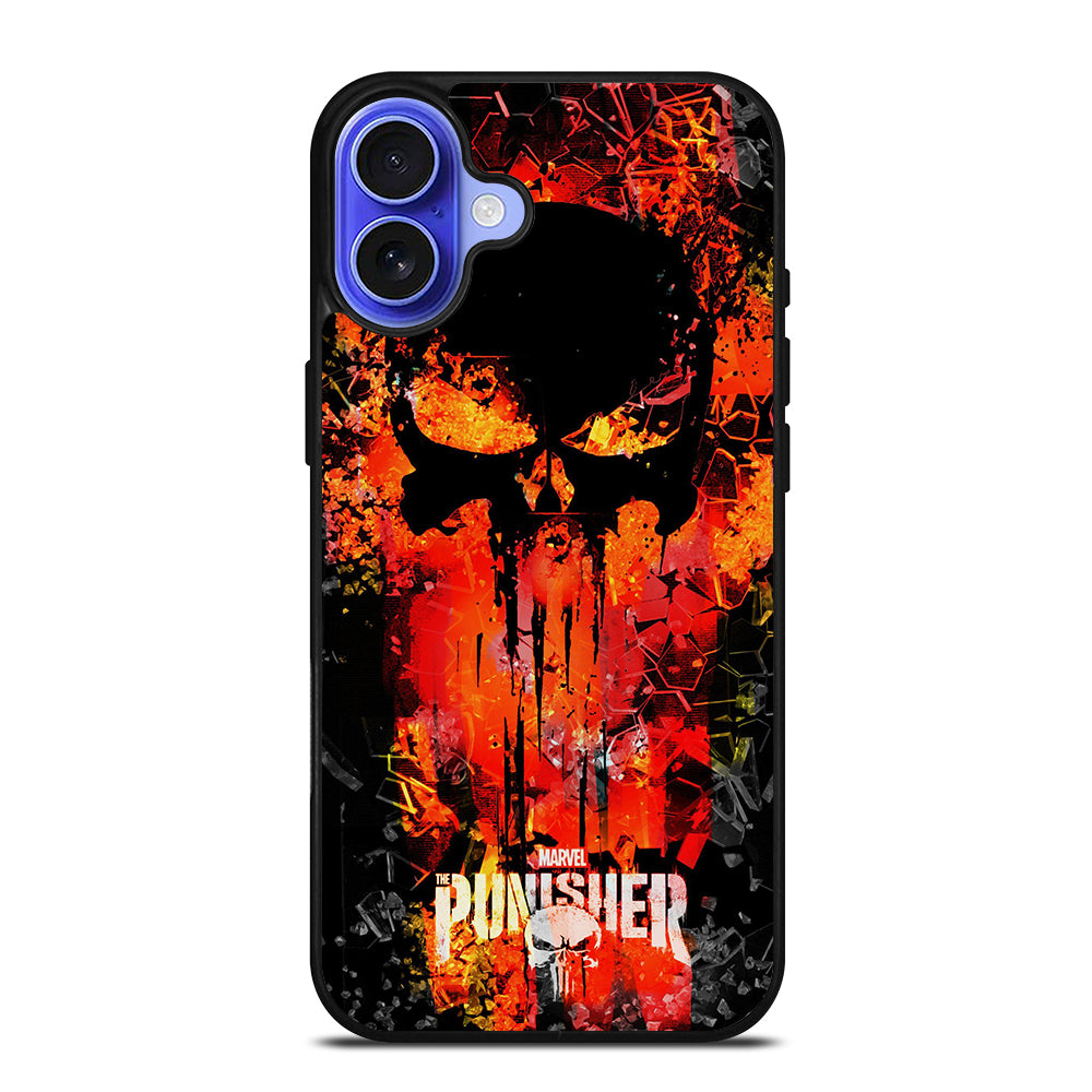 THE PUNISHER MARVEL SKULL LOGO 2 iPhone 16 Case Cover