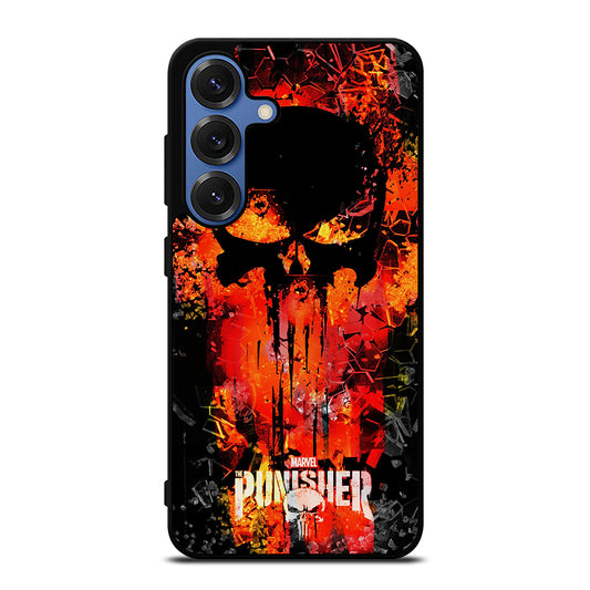 THE PUNISHER MARVEL SKULL LOGO 2 Samsung Galaxy S25 Case Cover