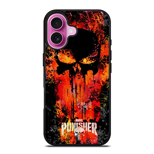 THE PUNISHER MARVEL SKULL LOGO 2 iPhone 16 Plus Case Cover