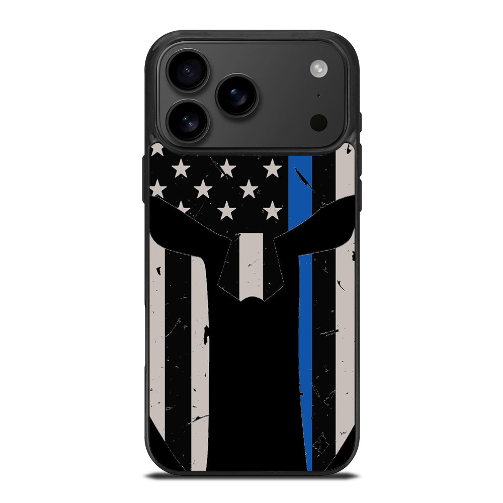THIN BLUE LINE PUNISHER SKULL 1 iPhone 17 Pro Max Case Cover