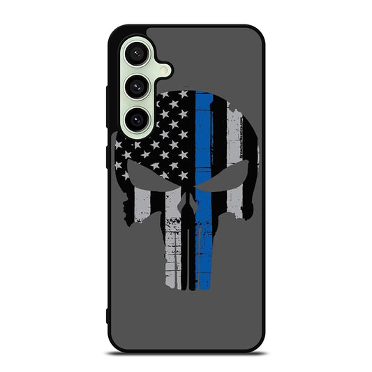 THIN BLUE LINE PUNISHER SKULL 2 Samsung Galaxy S24 FE Case Cover