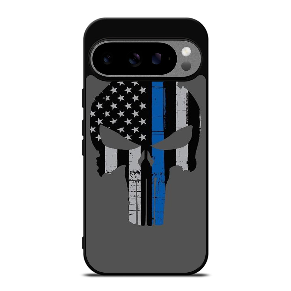 THIN BLUE LINE PUNISHER SKULL 2 Google Pixel 9 Pro XL Case Cover