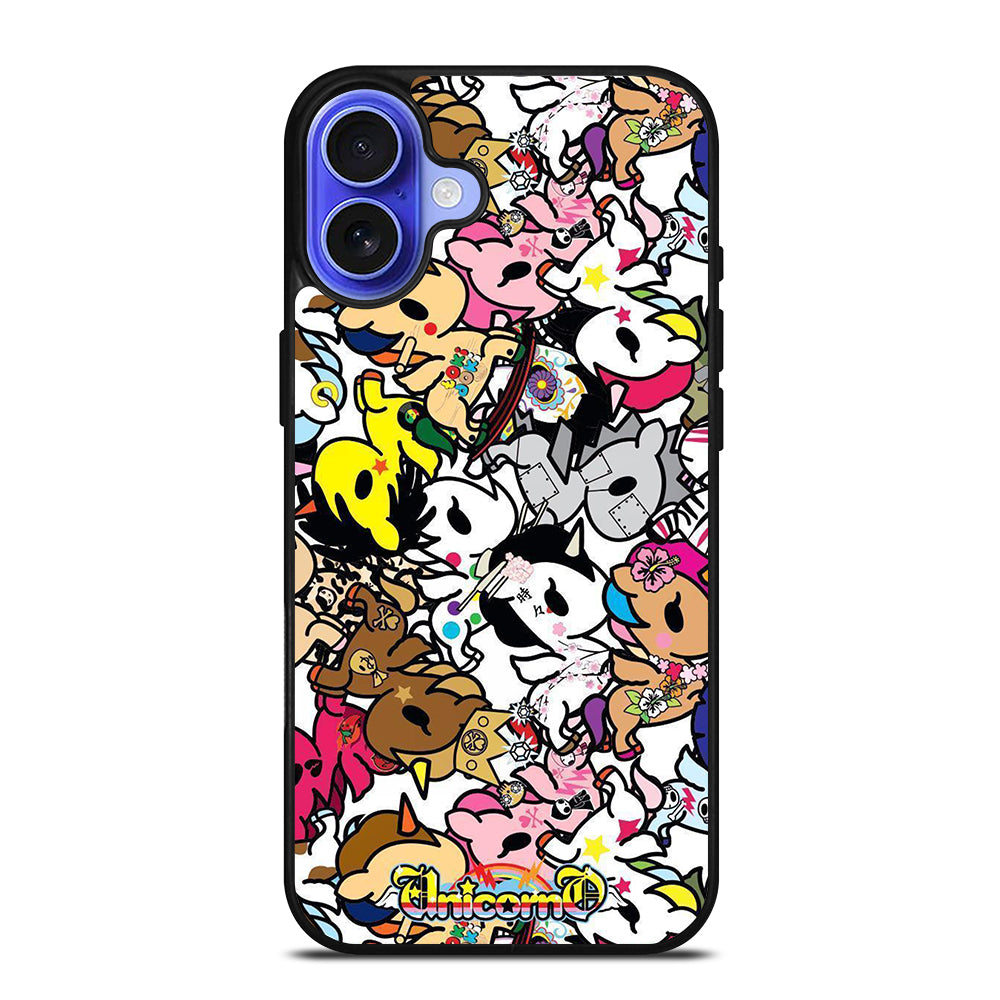 TOKIDOKI UNICORNO PATTERN 2 iPhone 16 Case Cover