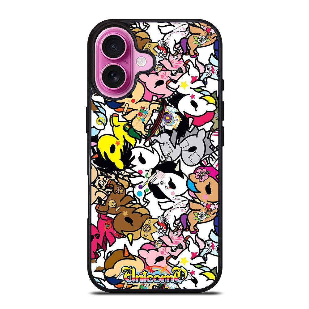 TOKIDOKI UNICORNO PATTERN 2 iPhone 16 Plus Case Cover