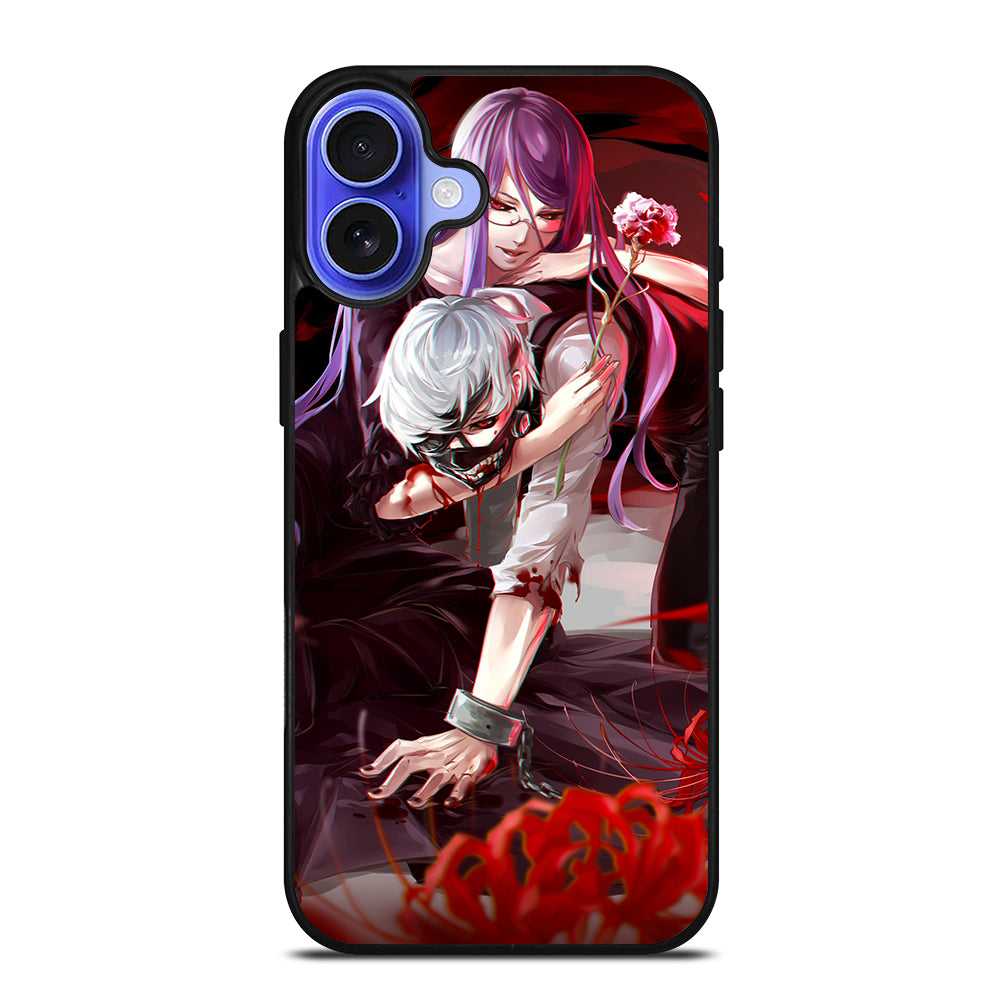 TOKYO GHOUL KANEKI KEN AND RIZE iPhone 16 Case Cover