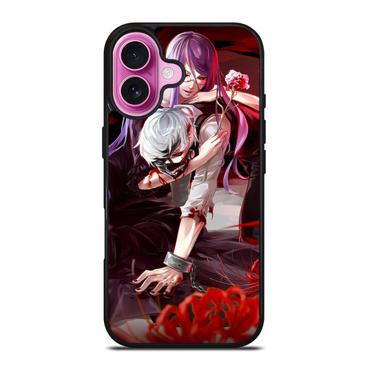 TOKYO GHOUL KANEKI KEN AND RIZE iPhone 16 Plus Case Cover