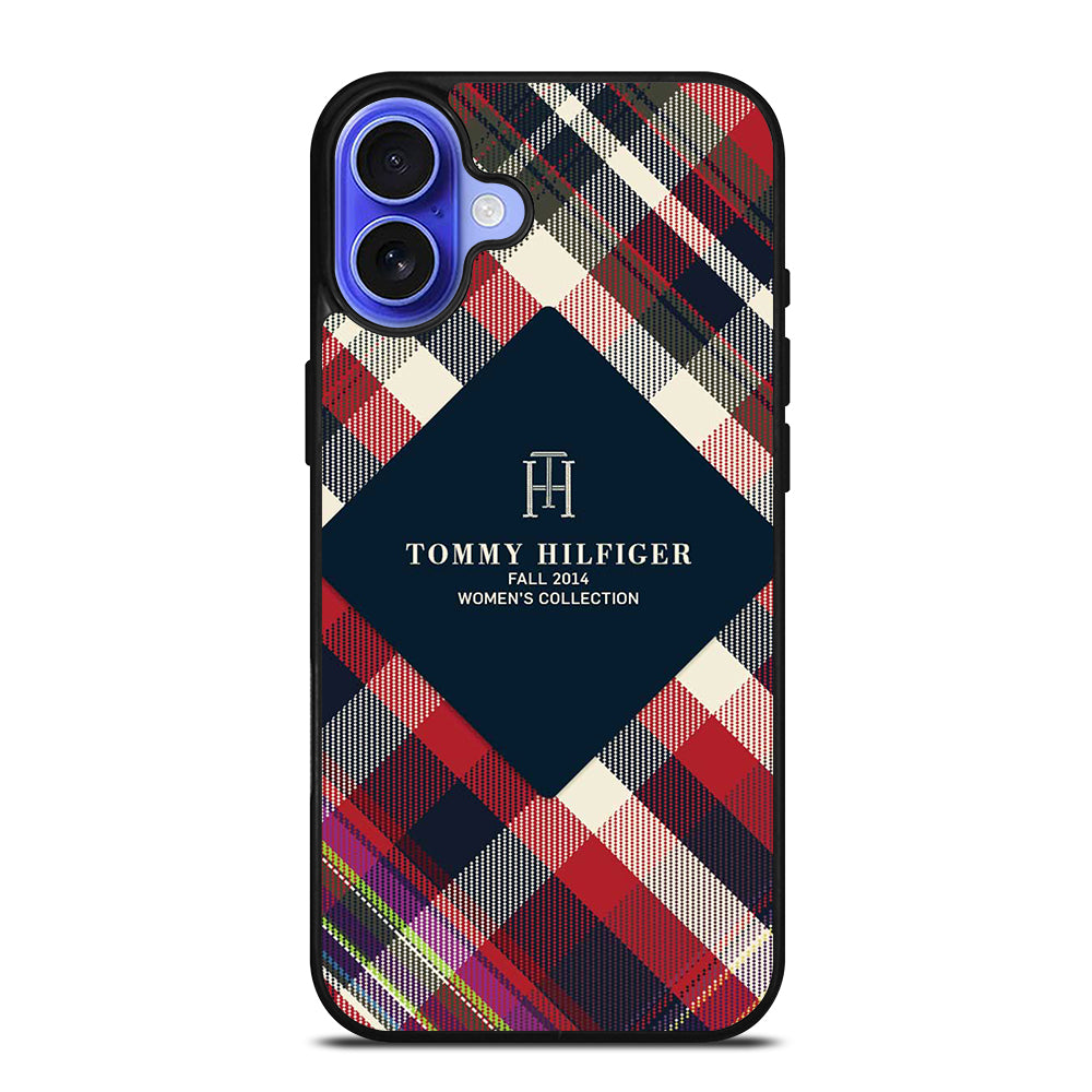 TOMMY HILFIGER LOGO PLAID iPhone 16 Case Cover