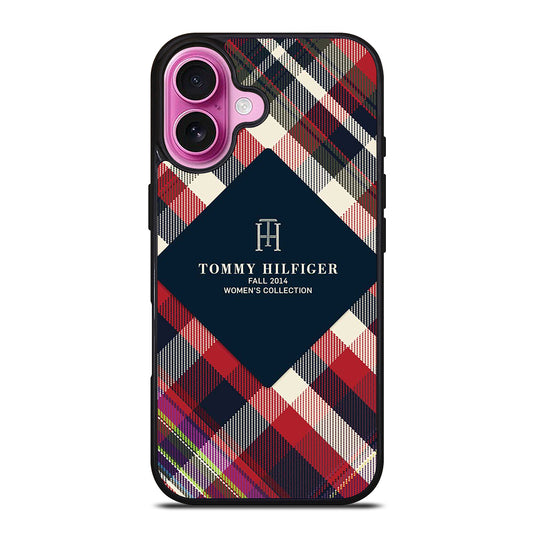 TOMMY HILFIGER LOGO PLAID iPhone 16 Plus Case Cover