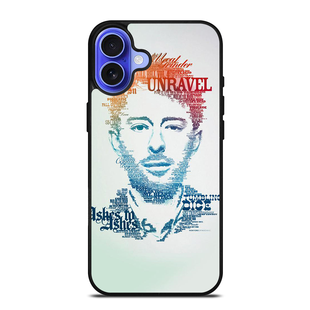 TOM YORKE RADIOHEAD QUOTE iPhone 16 Case Cover