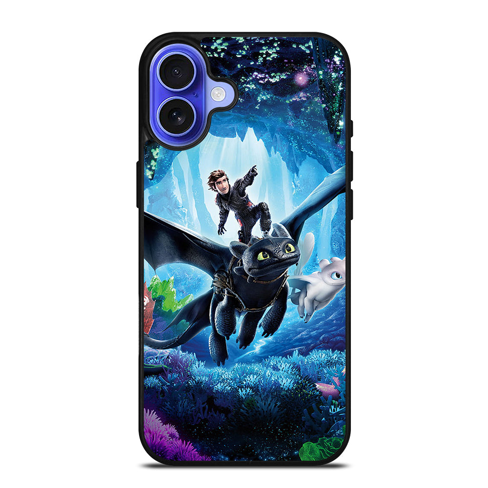 TOOTHLESS DRAGON AND HICCUP iPhone 16 Case Cover