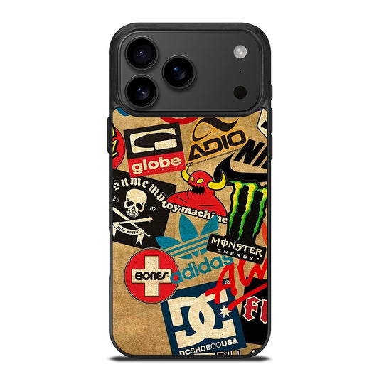 TOY MACHINE SKATEBOARD COLLAGE iPhone 17 Pro Max Case Cover