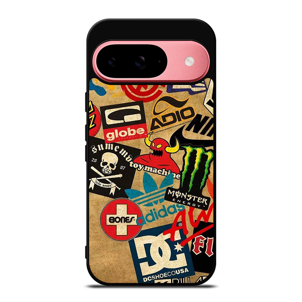 TOY MACHINE SKATEBOARD COLLAGE Google Pixel 9 Case Cover