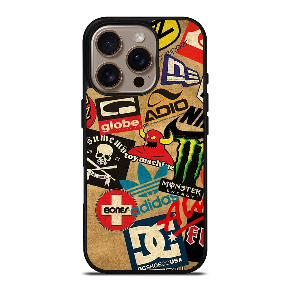 TOY MACHINE SKATEBOARD COLLAGE iPhone 16 Pro Case Cover