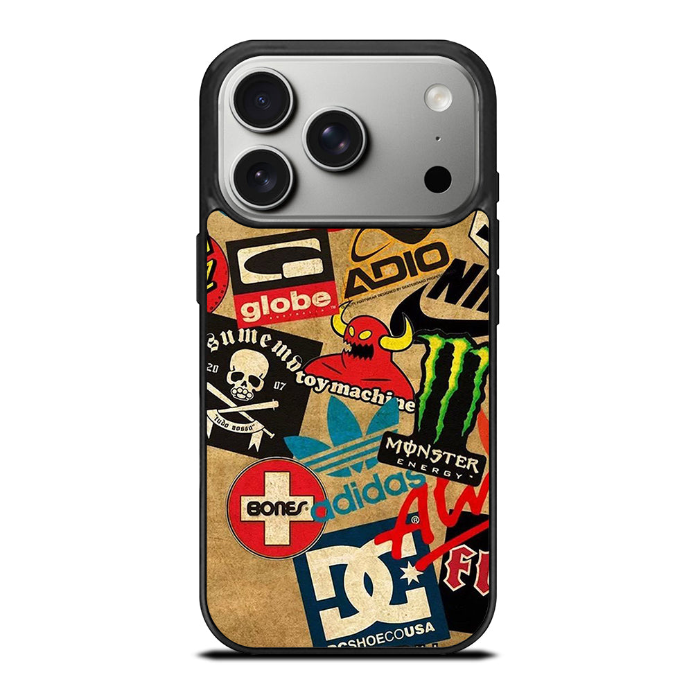 TOY MACHINE SKATEBOARD COLLAGE iPhone 17 Pro Case Cover