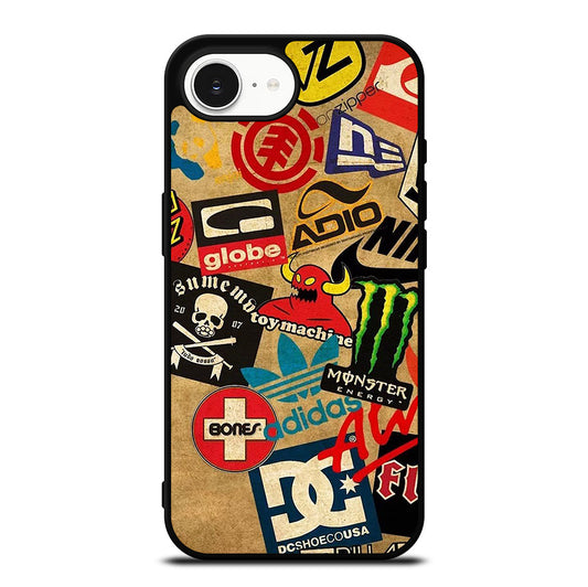 TOY MACHINE SKATEBOARD COLLAGE iPhone 16e Case Cover