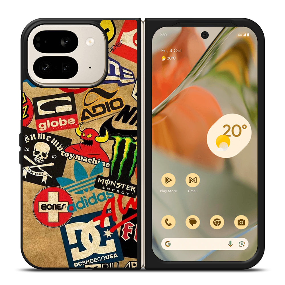 TOY MACHINE SKATEBOARD COLLAGE Google Pixel 9 Pro Fold Case Cover