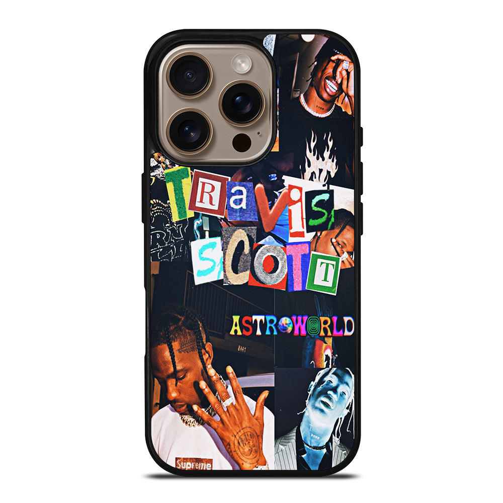 TRAVIS SCOTT RAPPER COLLAGE iPhone 16 Pro Case Cover