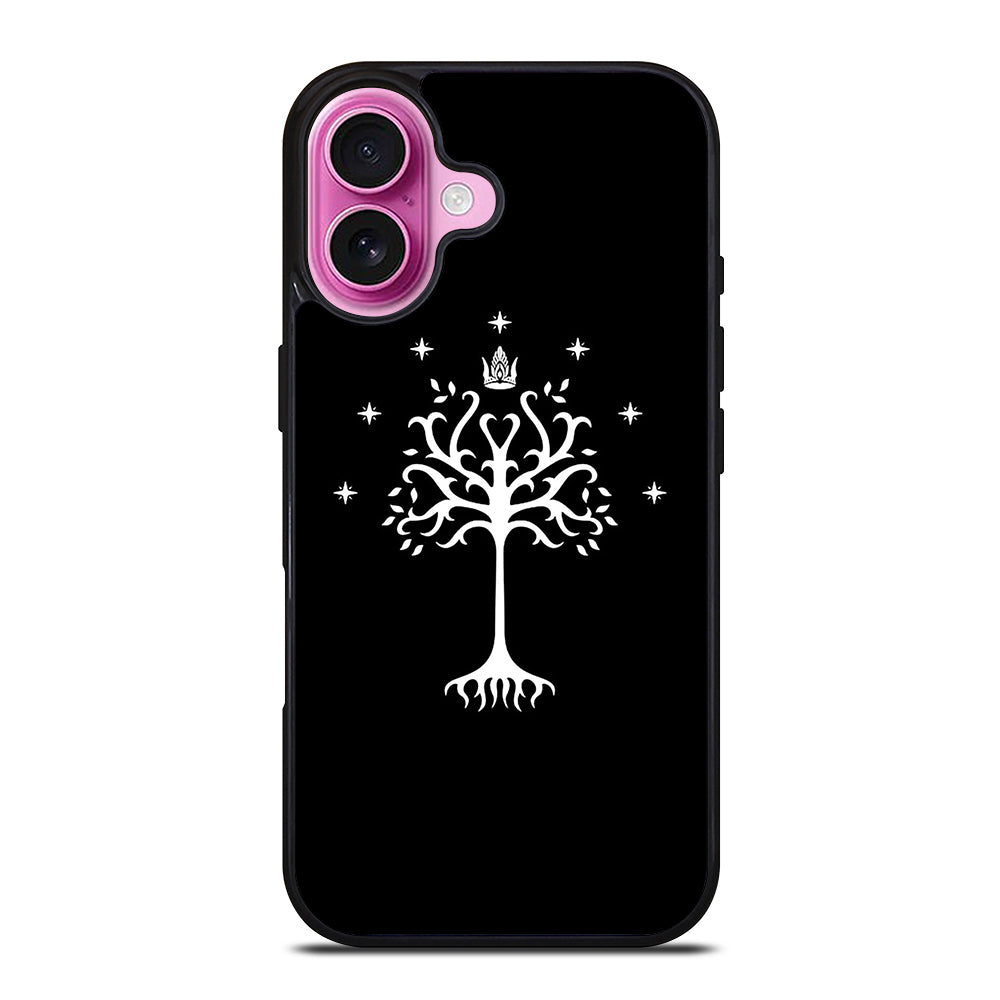 TREE OF GONDOR BLACK AND WHITE iPhone 16 Plus Case Cover