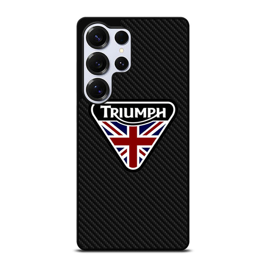 TRIUMPH MOTORCYCLE LOGO CARBON Samsung Galaxy S26 Ultra Case Cover