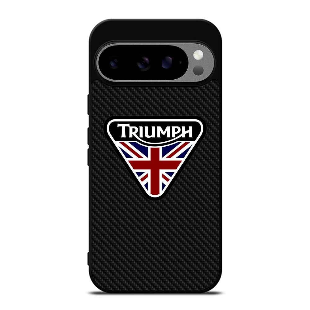 TRIUMPH MOTORCYCLE LOGO CARBON Google Pixel 9 Pro XL Case Cover