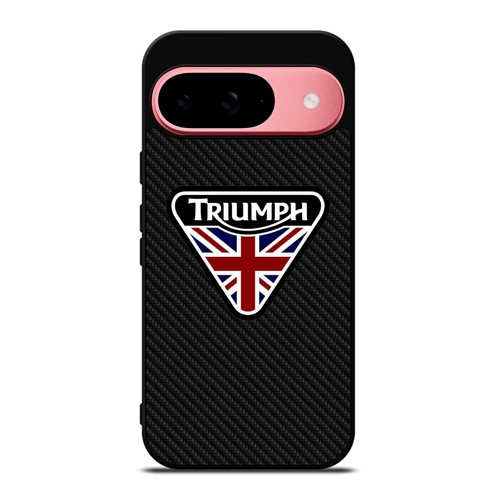 TRIUMPH MOTORCYCLE LOGO CARBON Google Pixel 9 Case Cover