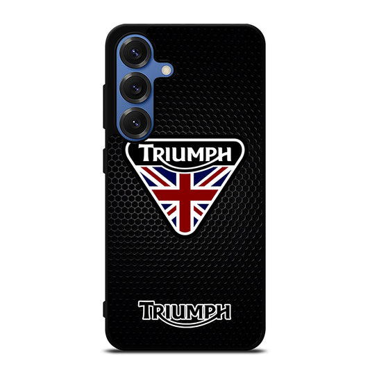 TRIUMPH MOTORCYCLE METAL LOGO Samsung Galaxy S25 Case Cover