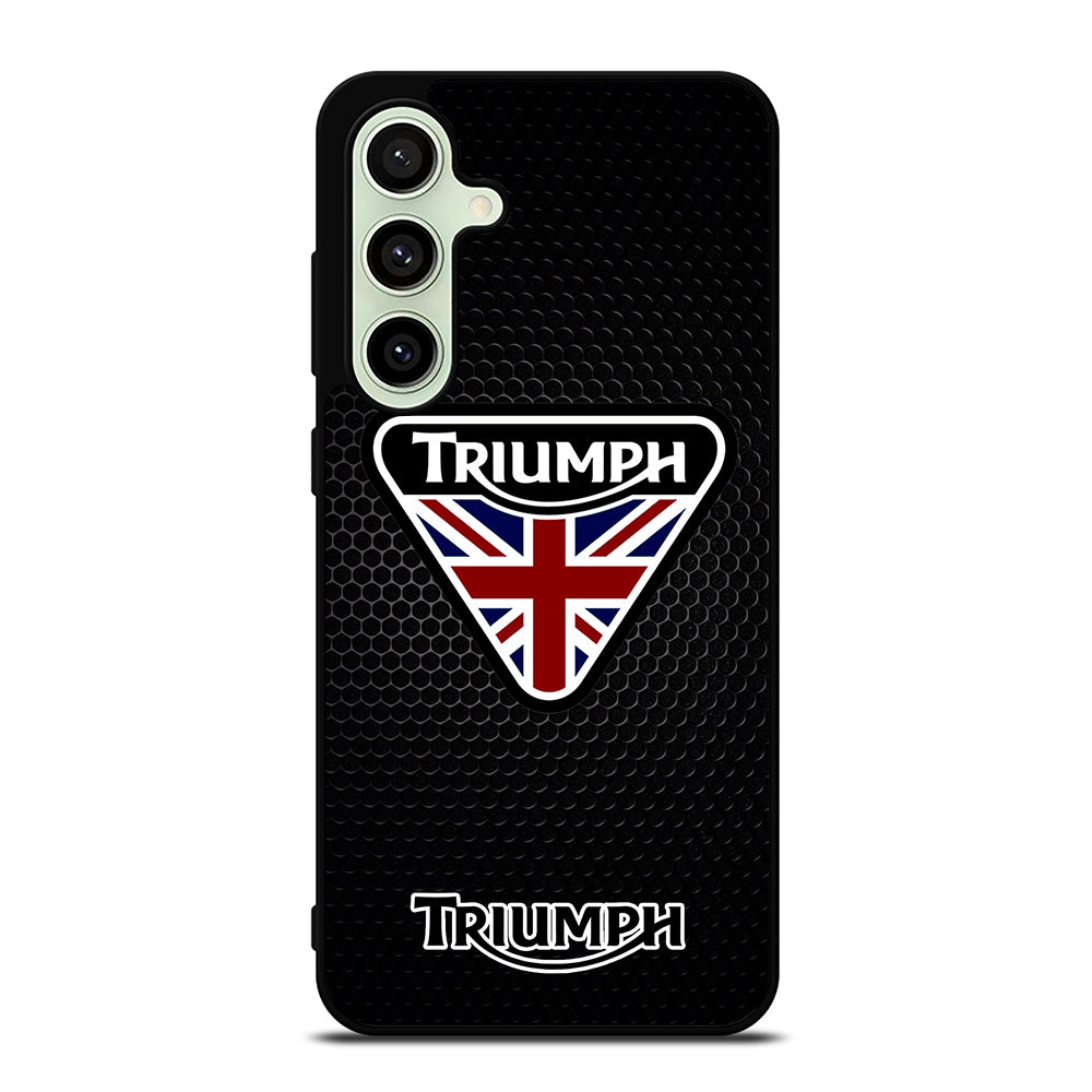 TRIUMPH MOTORCYCLE METAL LOGO Samsung Galaxy S24 FE Case Cover