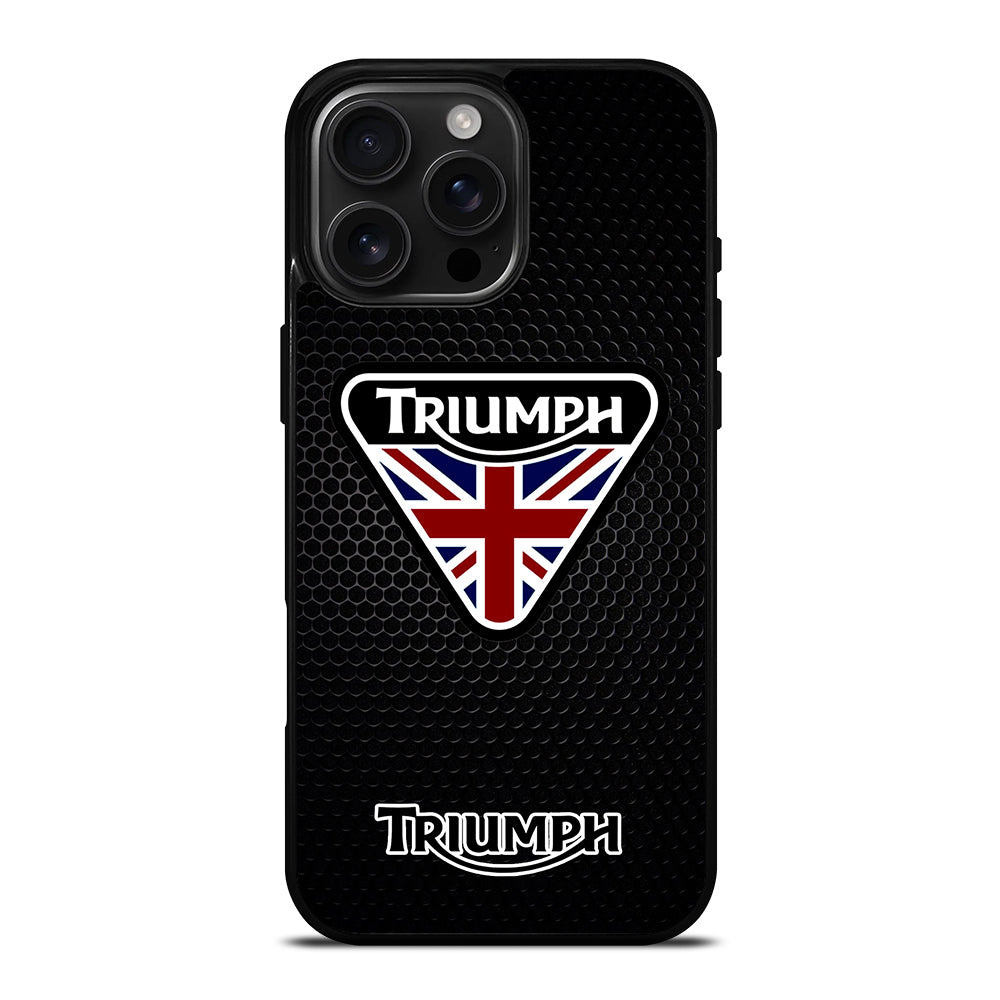 TRIUMPH MOTORCYCLE METAL LOGO iPhone 16 Pro Max Case Cover