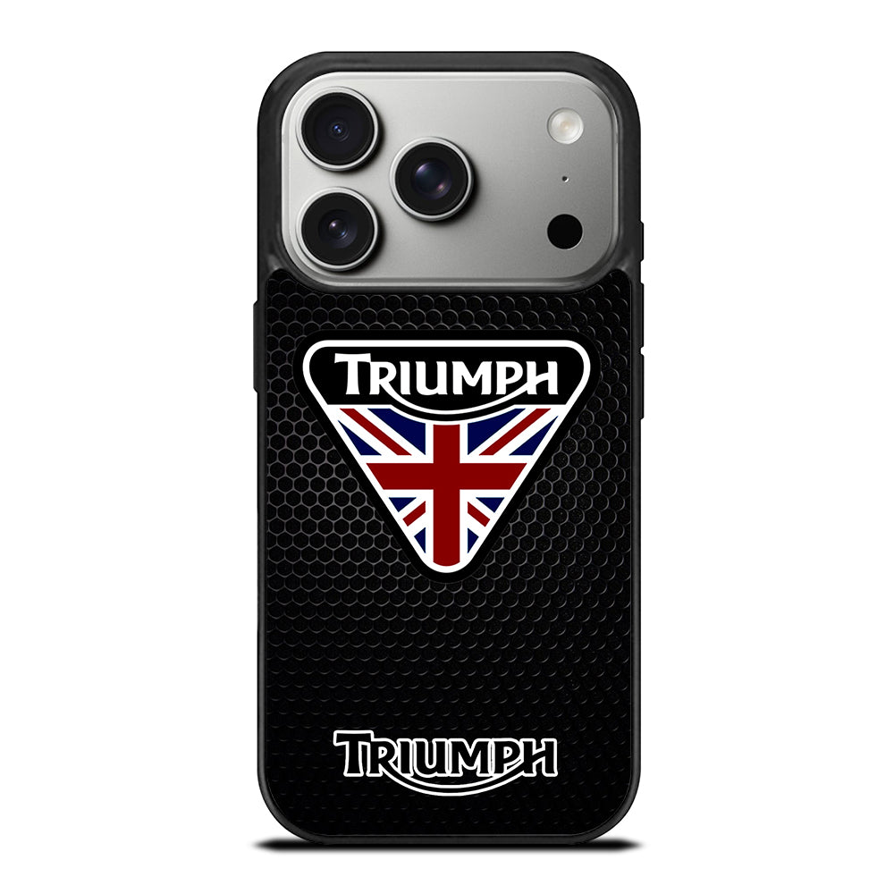 TRIUMPH MOTORCYCLE METAL LOGO iPhone 17 Pro Case Cover