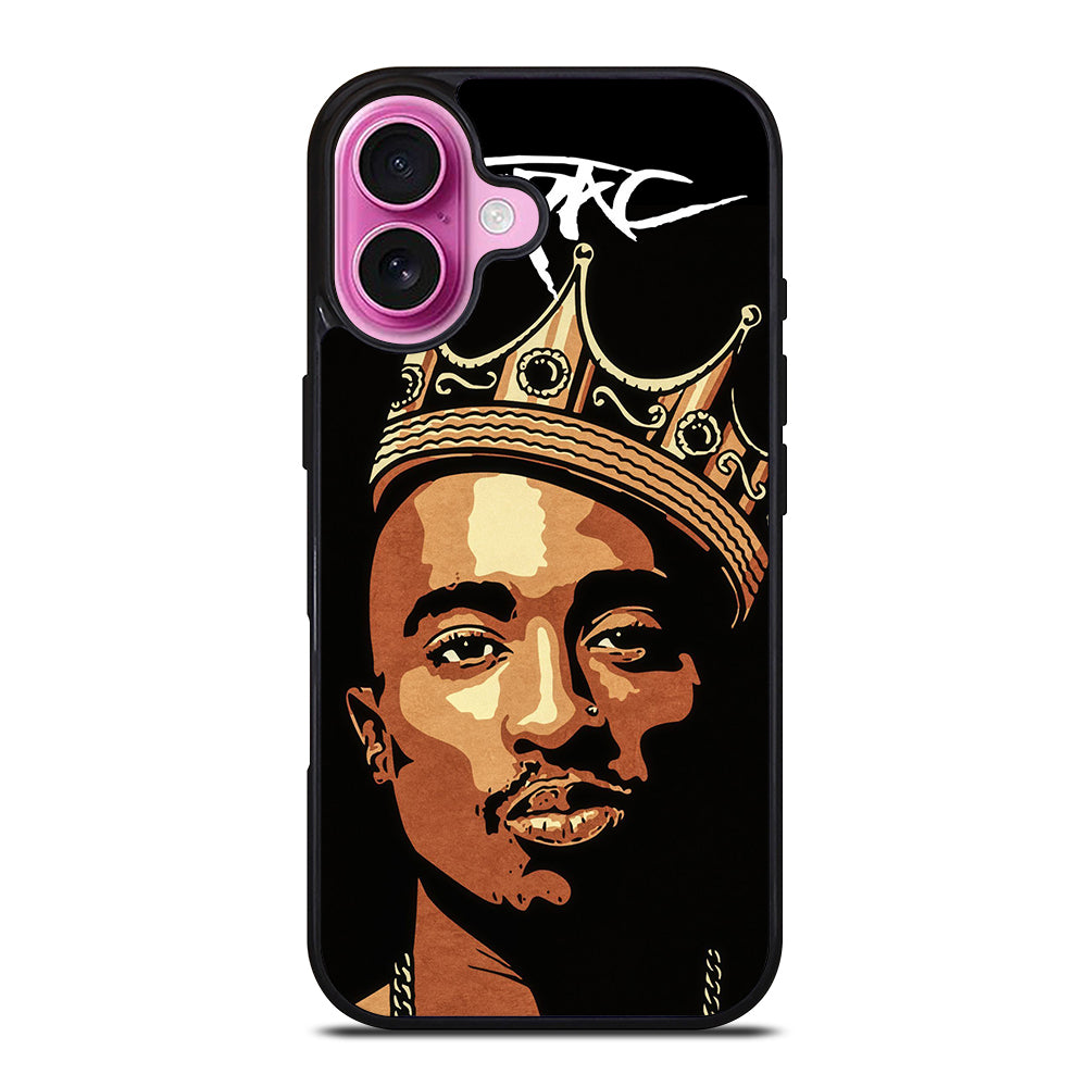 TUPAC SHAKUR KING iPhone 16 Plus Case Cover