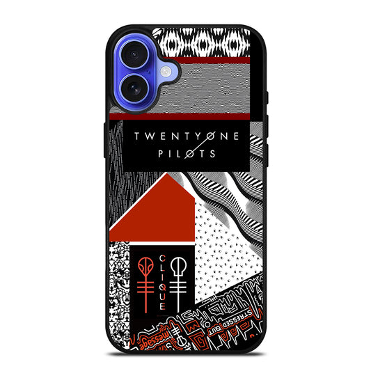 TWENTY ONE PILOTS BLURRYFACE iPhone 16 Case Cover