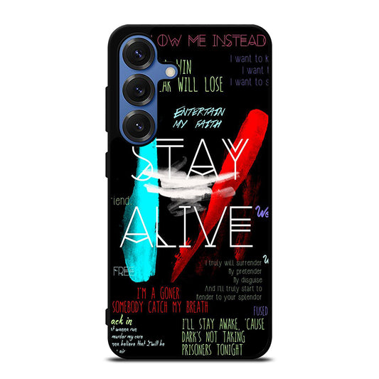 TWENTY ONE PILOTS STAY ALIVE LYRICS Samsung Galaxy S25 Case Cover