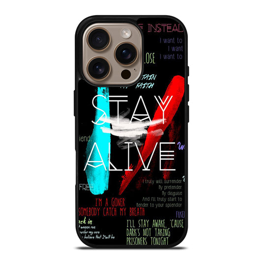 TWENTY ONE PILOTS STAY ALIVE LYRICS iPhone 16 Pro Case Cover