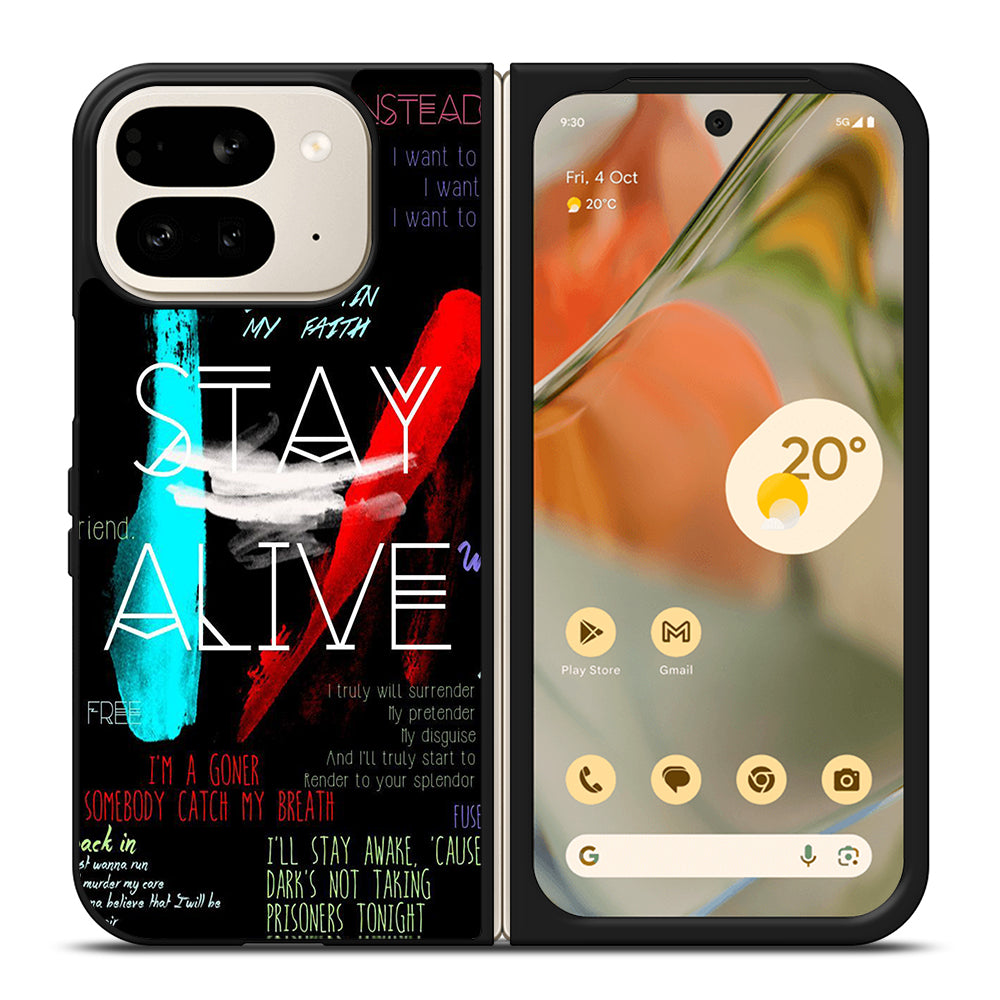 TWENTY ONE PILOTS STAY ALIVE LYRICS Google Pixel 9 Pro Fold Case Cover