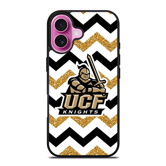 UCF KNIGHTS STRIPE LOGO iPhone 16 Plus Case Cover