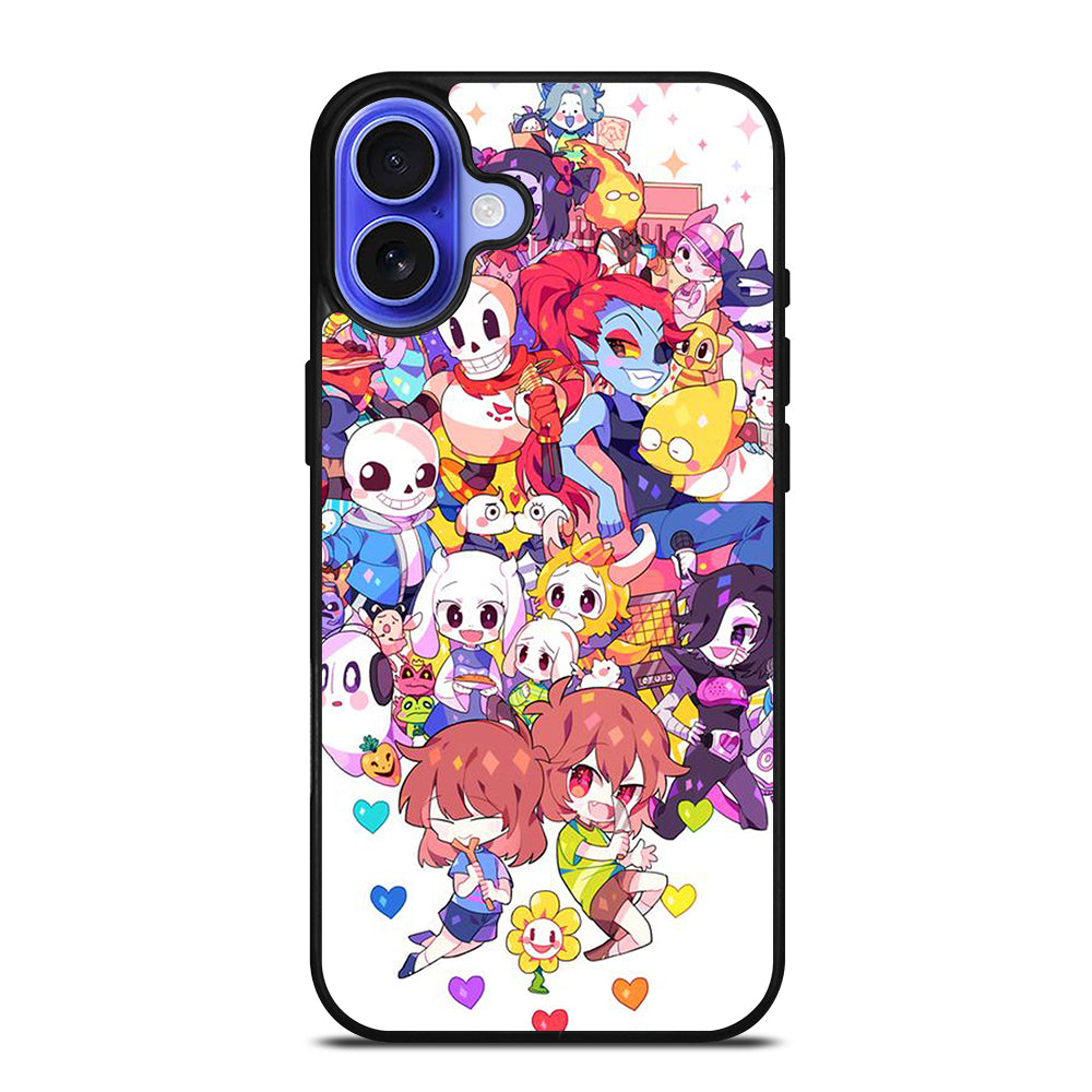 UNDERTALE ALL CHARACTER CARTOON iPhone 16 Case Cover