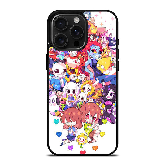 UNDERTALE ALL CHARACTER CARTOON iPhone 16 Pro Max Case Cover
