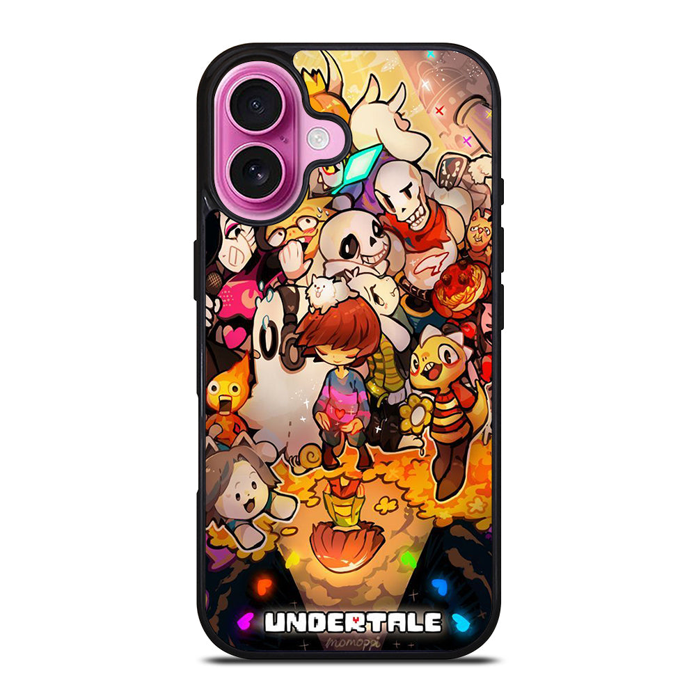 UNDERTALE ALL CHARACTER CARTOON 2 iPhone 16 Plus Case Cover