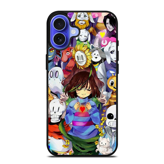 UNDERTALE ALL CHARACTER CARTOON 3 iPhone 16 Case Cover