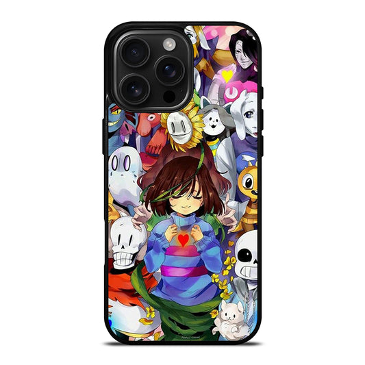 UNDERTALE ALL CHARACTER CARTOON 3 iPhone 16 Pro Max Case Cover