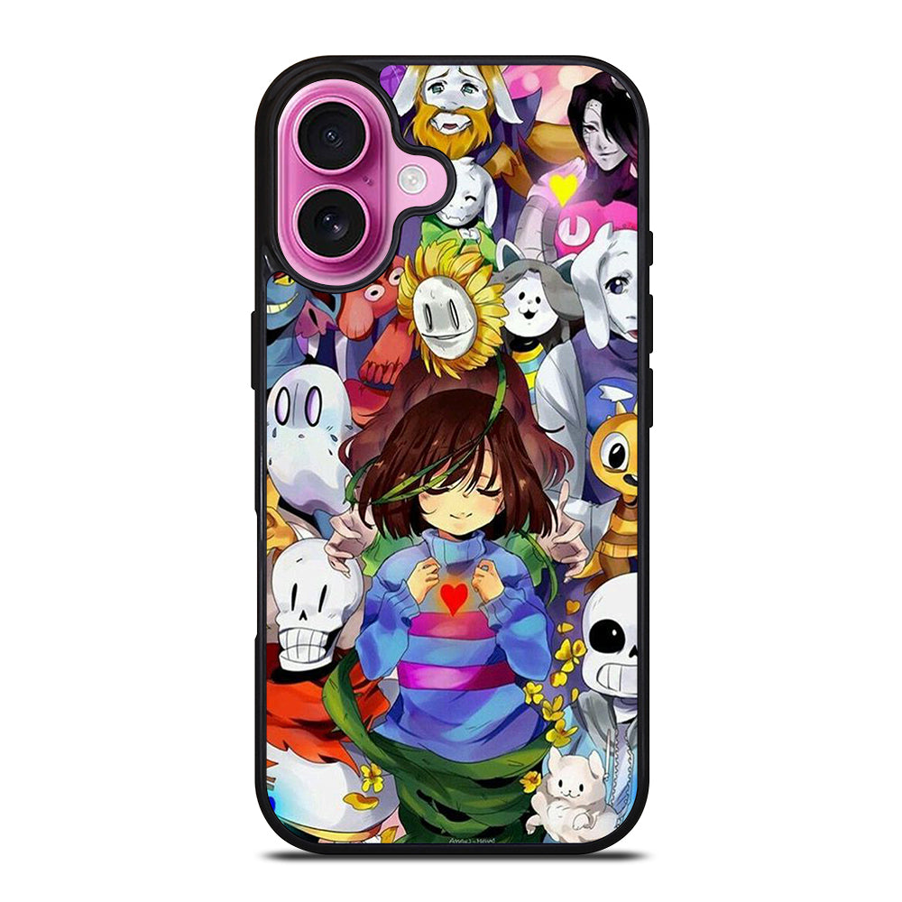 UNDERTALE ALL CHARACTER CARTOON 3 iPhone 16 Plus Case Cover