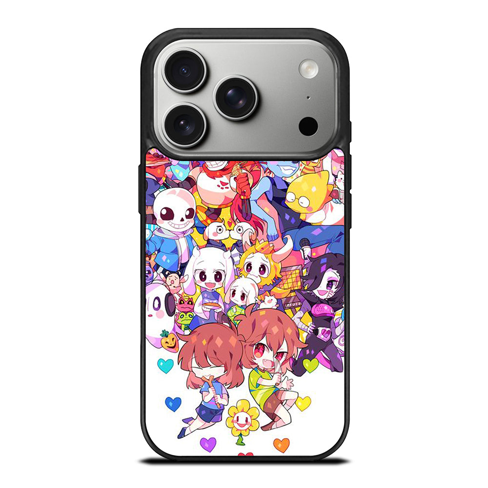 UNDERTALE ALL CHARACTER CARTOON iPhone 17 Pro Case Cover