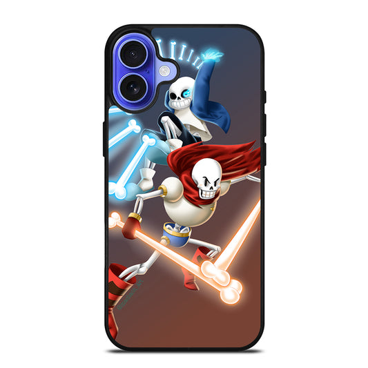 UNDERTALE PAPYRUS AND SANS iPhone 16 Case Cover