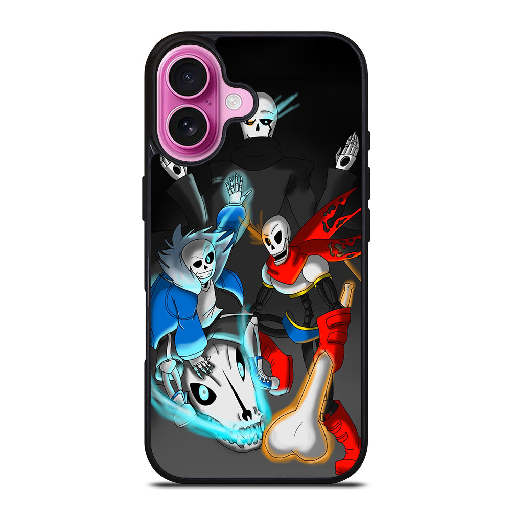 UNDERTALE PAPYRUS AND SANS ART iPhone 16 Plus Case Cover