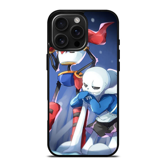 UNDERTALE PAPYRUS AND SANS CARTOON iPhone 16 Pro Max Case Cover