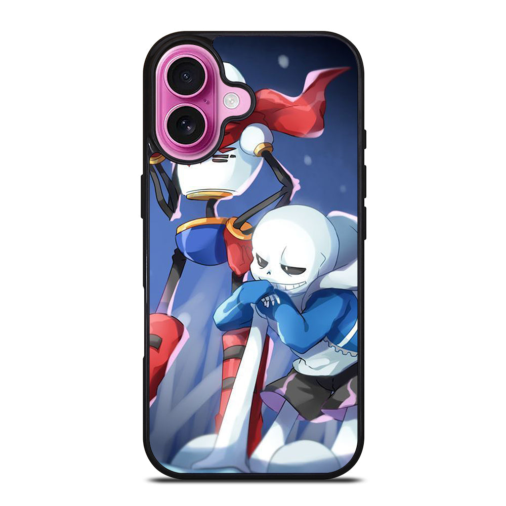 UNDERTALE PAPYRUS AND SANS CARTOON iPhone 16 Plus Case Cover