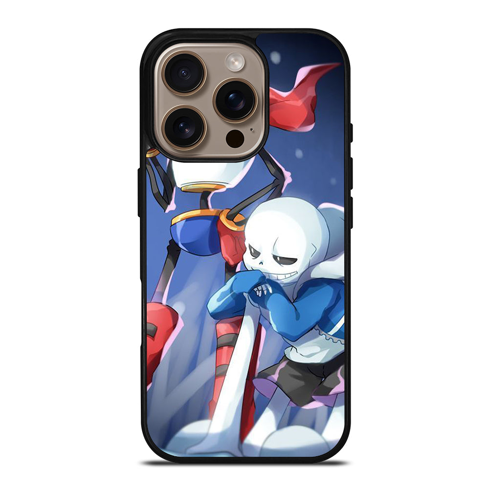 UNDERTALE PAPYRUS AND SANS CARTOON iPhone 16 Pro Case Cover